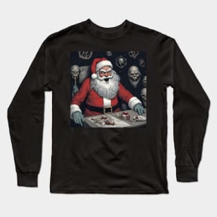 Creepy Zombie Santa Long Sleeve T-Shirt